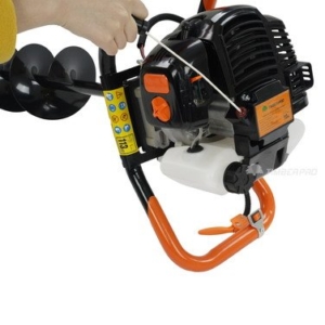 TIMBERPRO Erdlochbohrer inkl. 3 Bohraufsätzen 